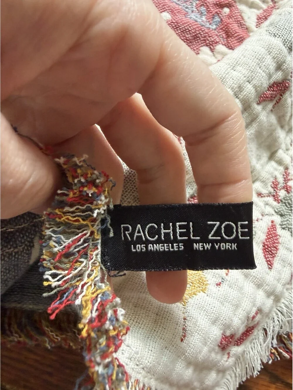 Rachel Zoe Cotton 6’ Table Runner Spring Bunnies